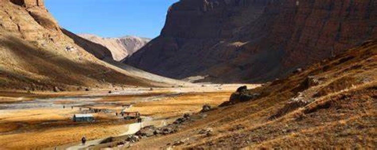 Sacred valley near Mount Kailash during the Saga Dawa festival.