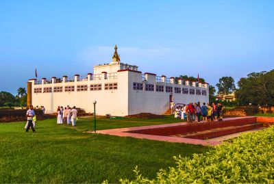 Buddha's birthplace temple in Lumbini